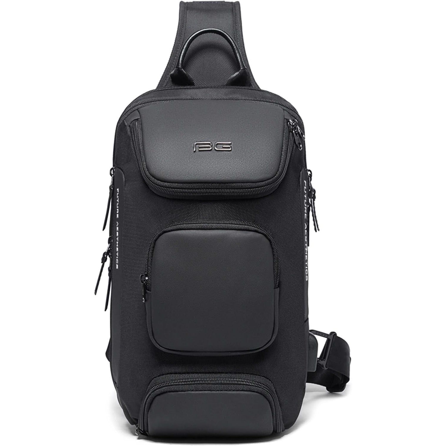 VARLIVOO Men's Waterproof USB Charging Sling Chest Bag for Tech & Travel